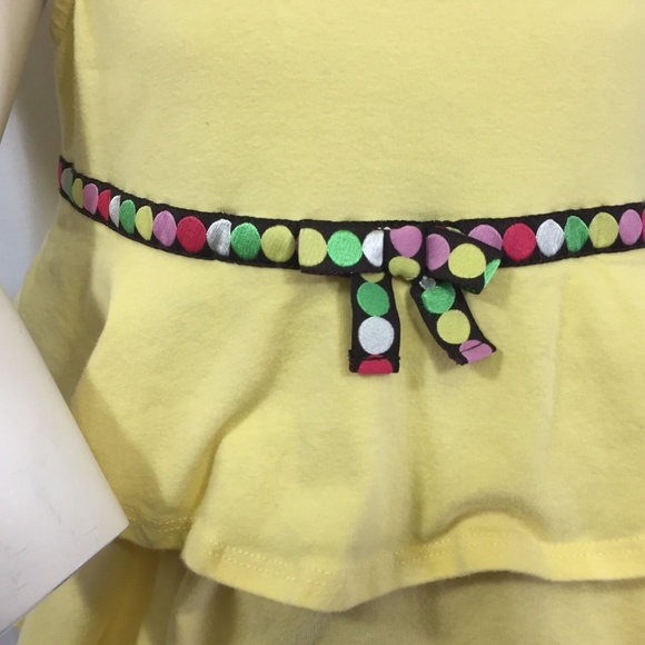 Gymboree Spring Ruffle Tank Dress Polka Dot Belt - Picture 5 of 7